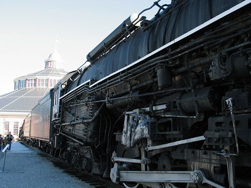 This was one of the last great steam engines of its day, and it's huge.