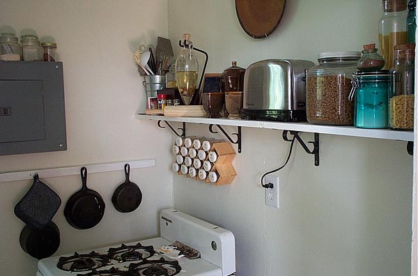 post-rehab shot of the kitchen.