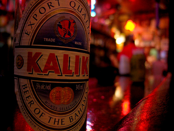 The local Bahamian brew. Tastes like Corona, only weaker.