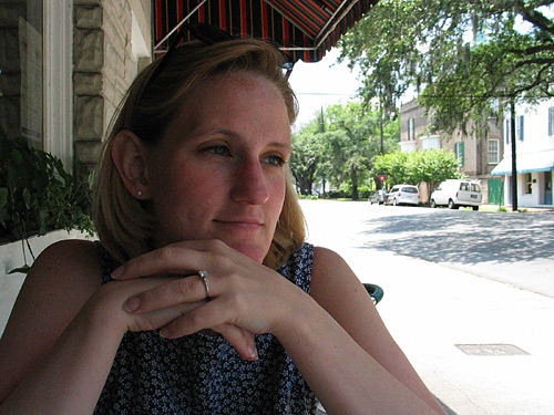 A quiet moment over lunch at Cleary's.