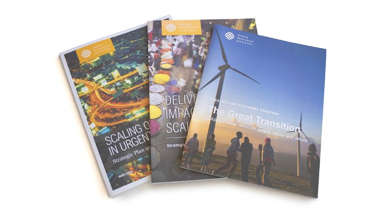 Three Strategic Plans, from 2014, 2018, and 2023.